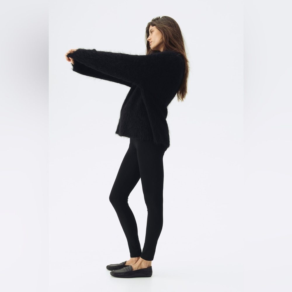 H&M MAMA Jersey Leggings Black - Picture 2 of 14